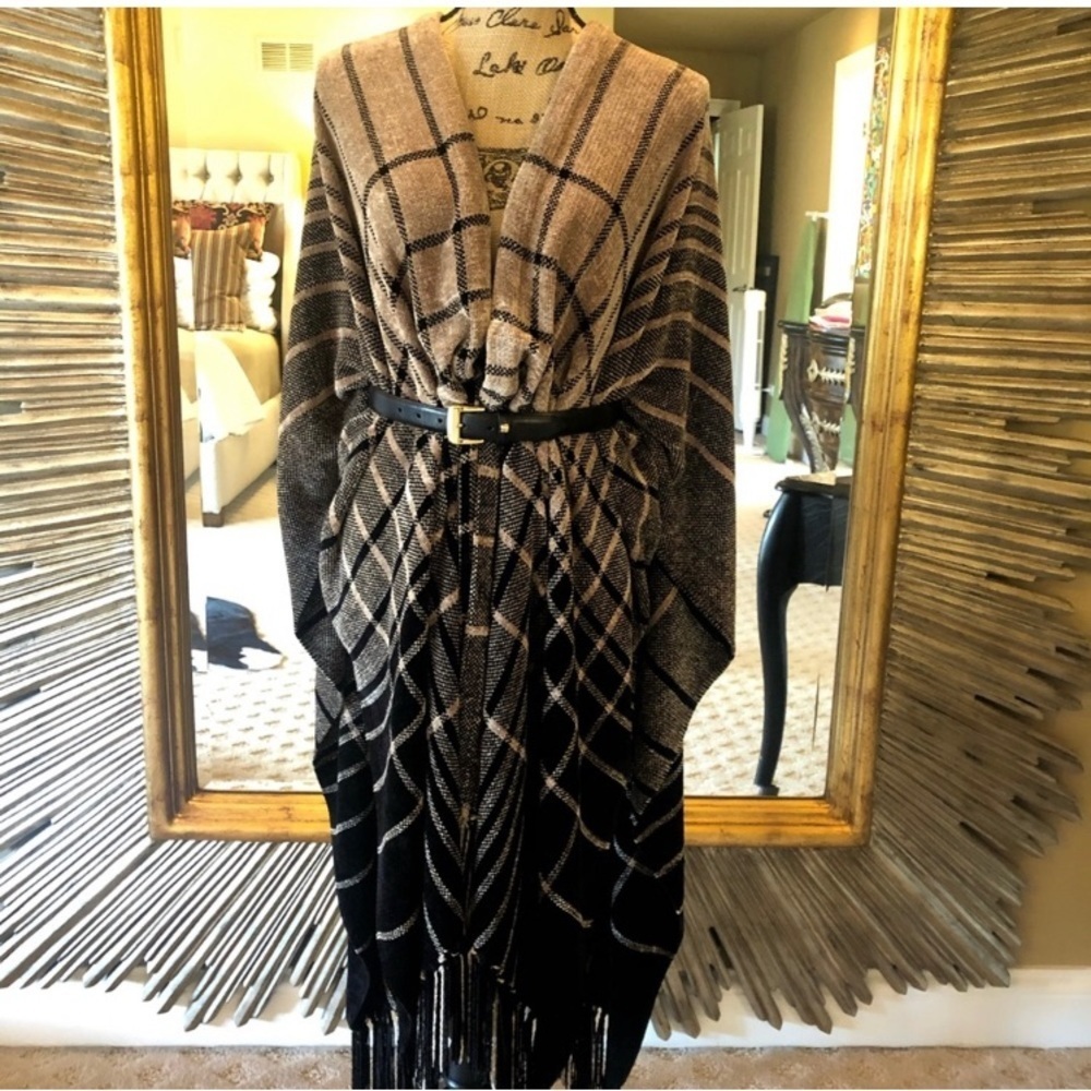 Chenille Cape by Churchill Handwoven - Picture 5 of 9